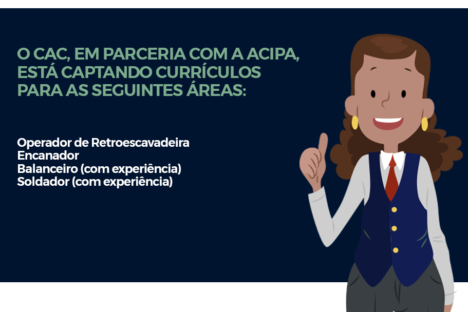 Imagem 1 da notícia: CAC está captando currículos de caráter urgente